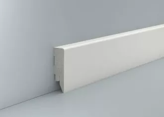 Feuchtraumleiste 58x16x2500 weiß folienummantelt