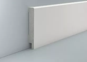 Feuchtraumleiste 100x16x2500 weiß folienummantelt